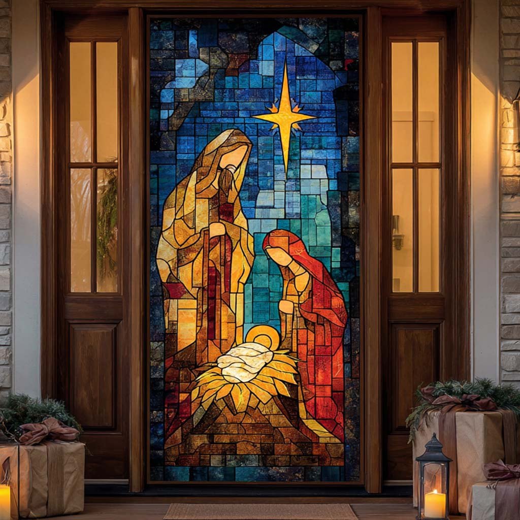 Light of World Quilted Door Curtain printed door curtain
