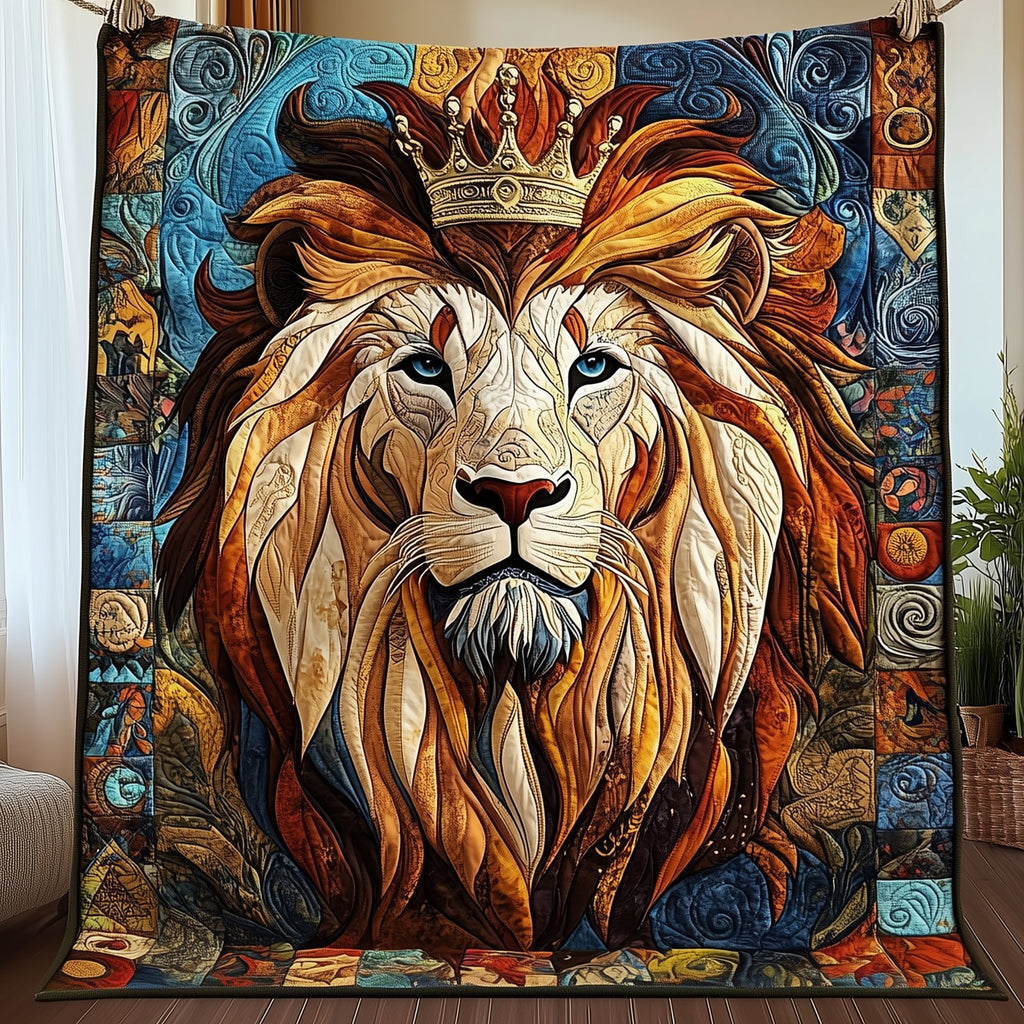 Lion Quilted Blanket printed blanket