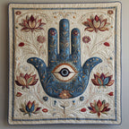 Lotus Peacekeeper Quilted Blanket printed blanket