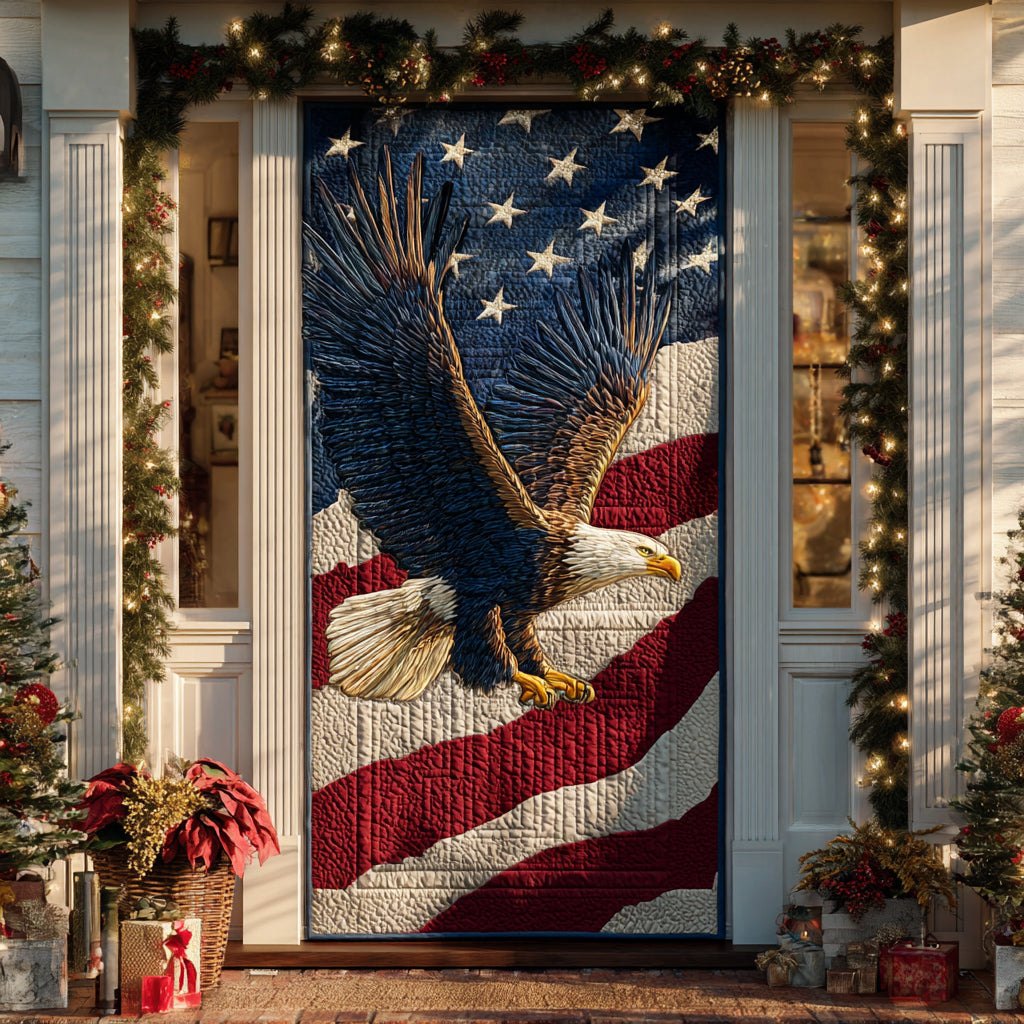 Majestic Eagle Quilted Door Curtain printed door curtain