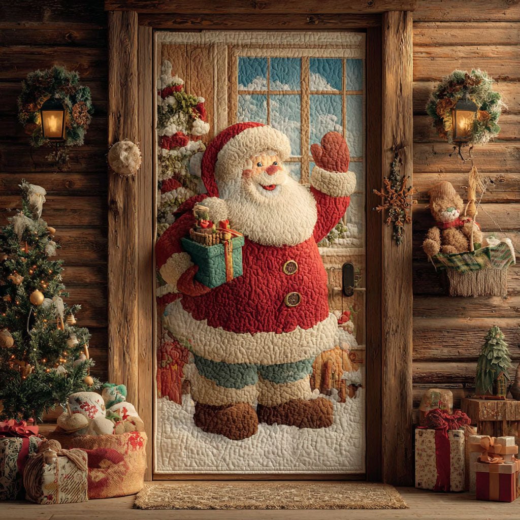 Merry Doorway Quilted Door Curtain printed door curtain