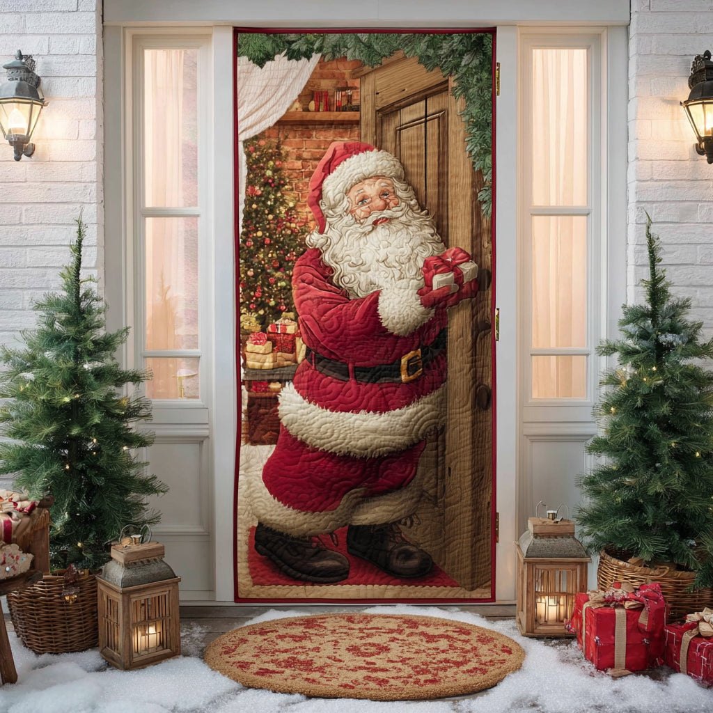 Merry Moment Quilted Door Curtain printed door curtain