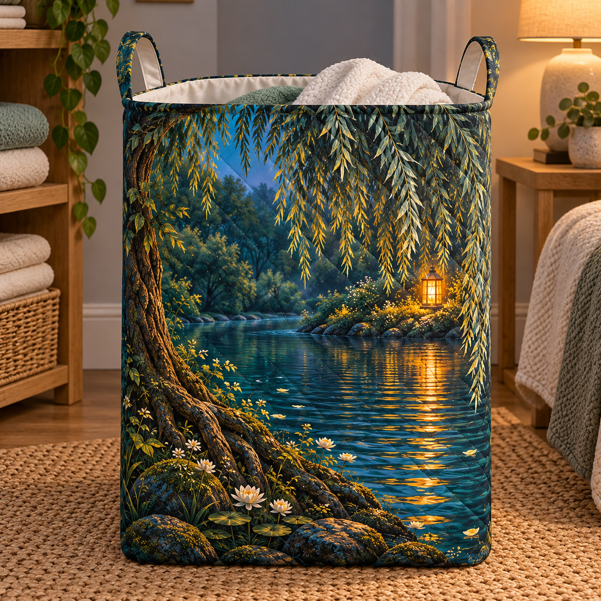 Willow Ember Reflection Laundry Hamper main lifestyle product image