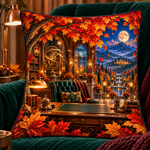 Canopy Scholar Observatory Quilted Cushion Cover