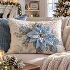 Midnight Bloom Quilted Beding Cushion Cover printed cushion cover
