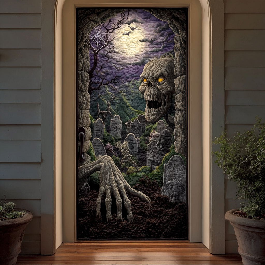 Midnight Reaper Quilted Door Curtain printed door curtain