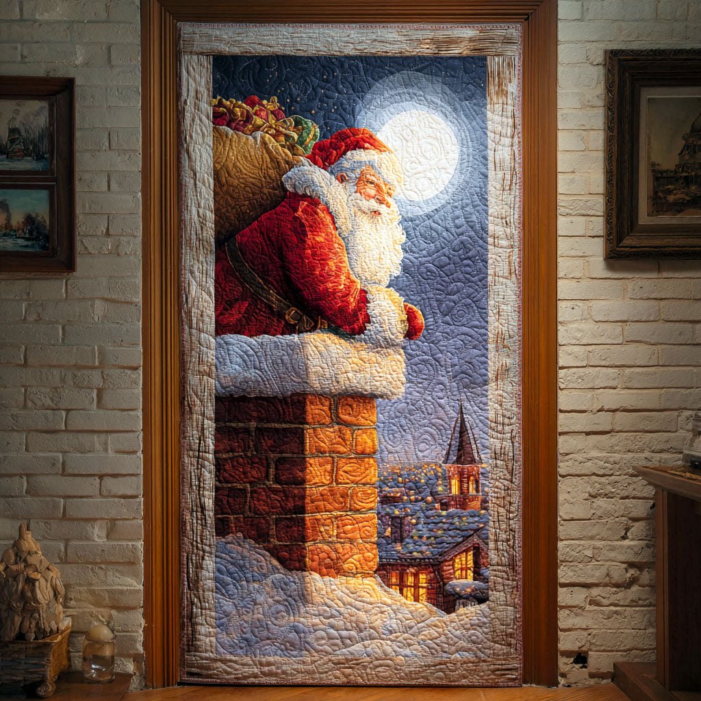 Moonlit Visit Quilted Door Curtain printed door curtain