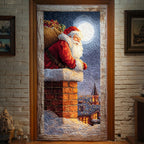 Moonlit Visit Quilted Door Curtain printed door curtain
