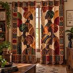 Motherland Mosaic Quilted Door Curtain printed door curtain