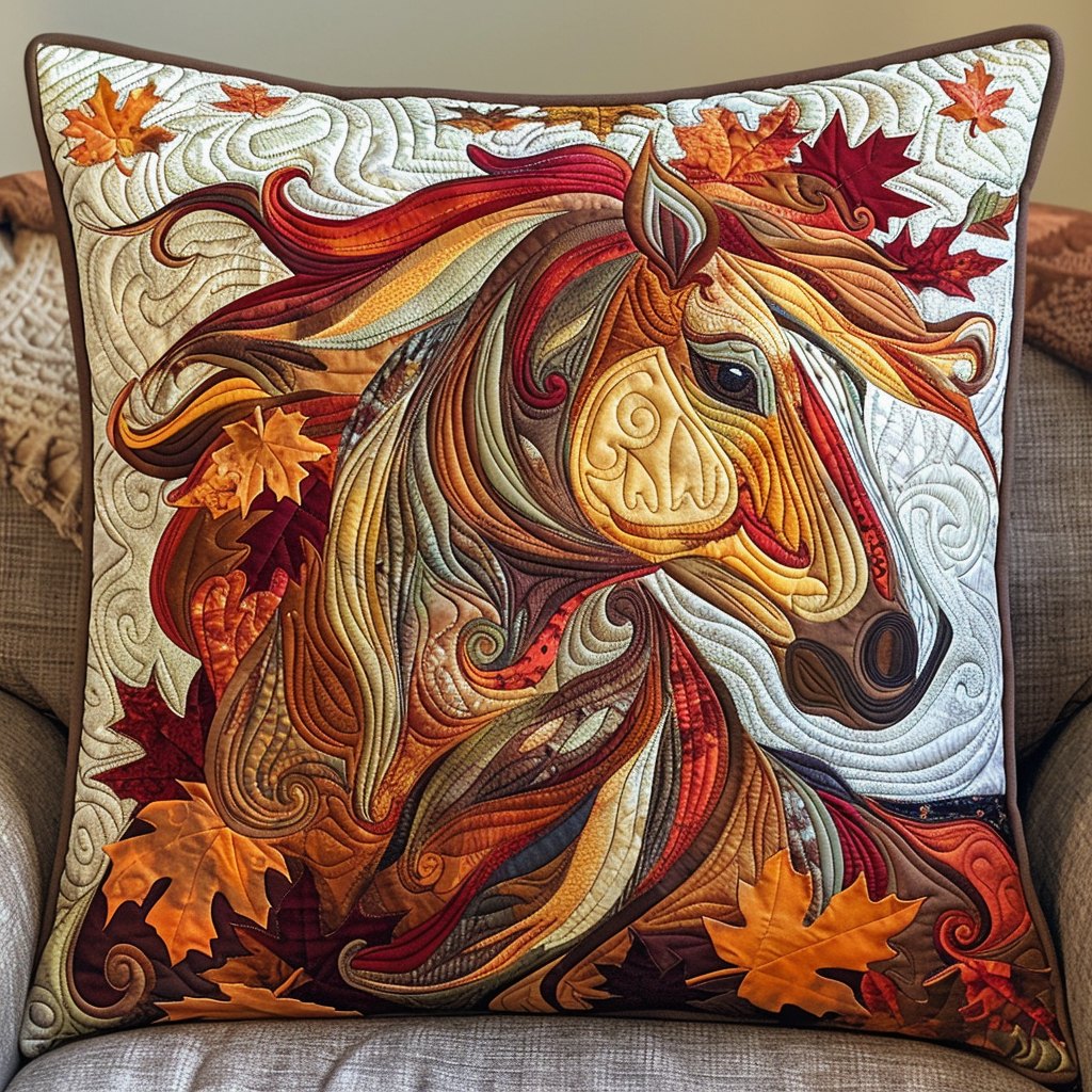 Mountain Trail Quilted Cushion Cover printed cushion cover