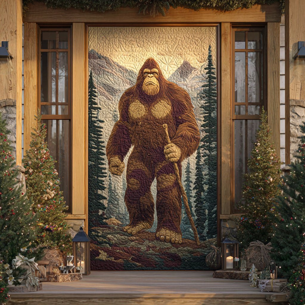 Mountain Wanderer Quilted Door Curtain printed door curtain