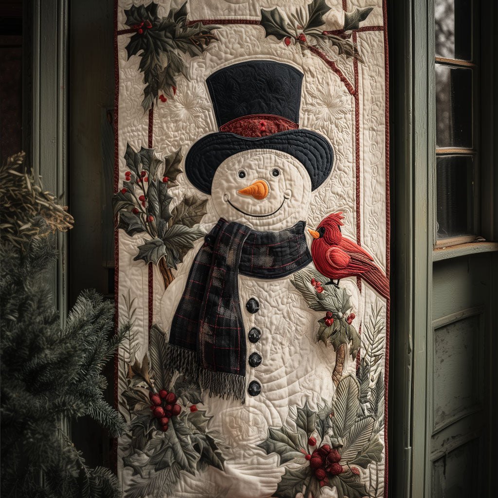 Mr Snowflake Quilted Door Curtain printed door curtain