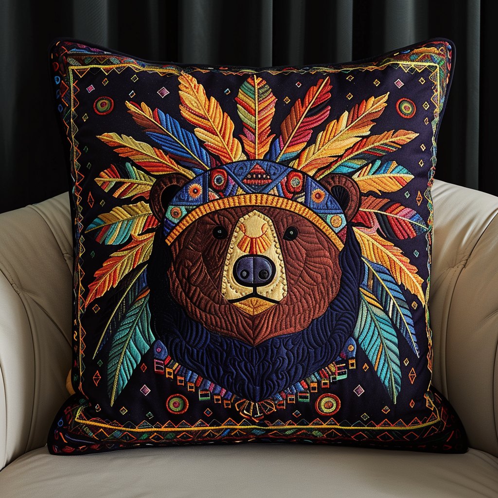 Mystic Bear Cushion Cover printed cushion cover