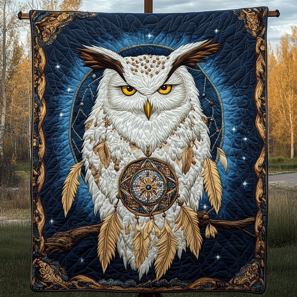 Mystic Flight Quilted Blanket printed blanket