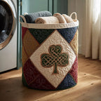 Mystic Isle Spirit Quilted Laundry Hamper printed laundry hamper