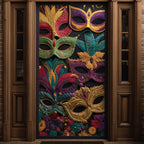 Mystic Mardi Quilted Door Curtain printed door curtain
