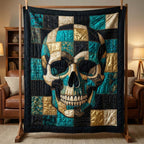 Mystic Skull Quilted Blanket printed blanket