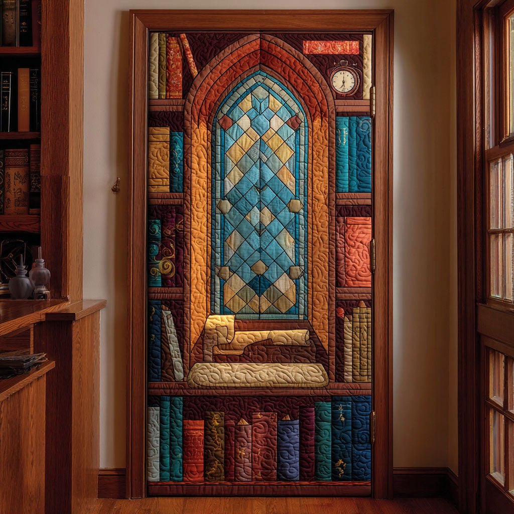 Mystic Window Quilted Door Curtain printed door curtain