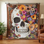 Mystique Skull Quilted Blanket printed blanket