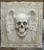 Mystique Skull Quilted Blanket printed blanket