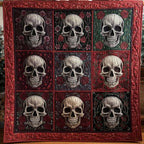 Mystique Skull Quilted Blanket printed blanket