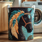 Native Charm Quilted Laundry Hamper printed laundry hamper