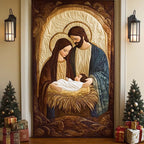 Nativity Scene Quilted Door Curtain printed door curtain