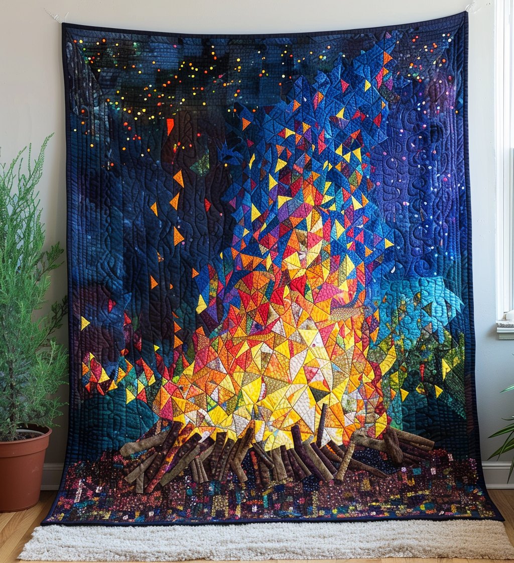 Nightfire Comforter Quilted Blanket printed blanket