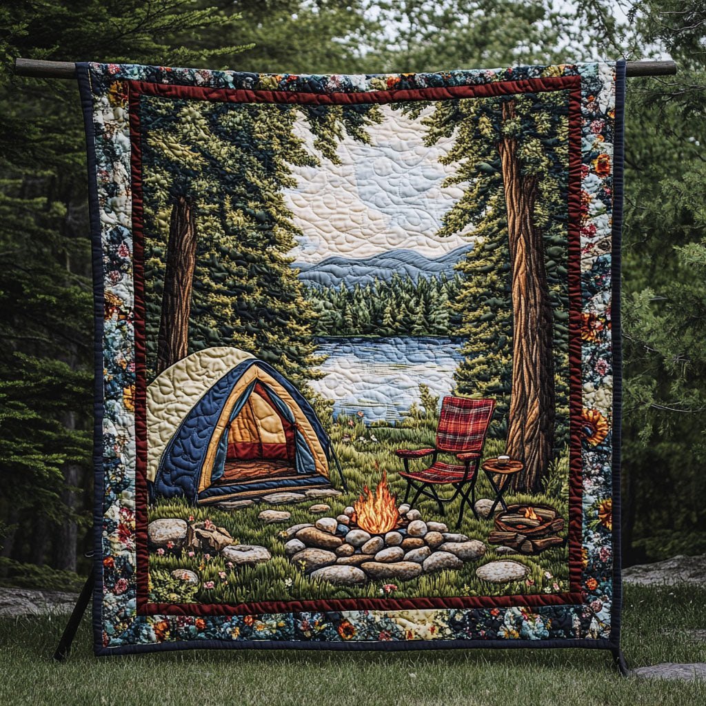 Nomads Escape Quilted Blanket printed blanket