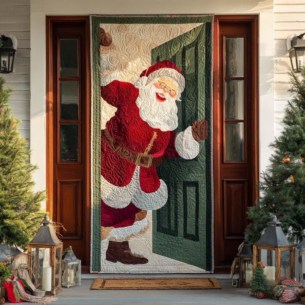 North Pole Cheer Quilted Door Curtain printed door curtain