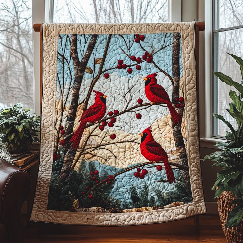 Northern Flame Quilted Blanket printed blanket