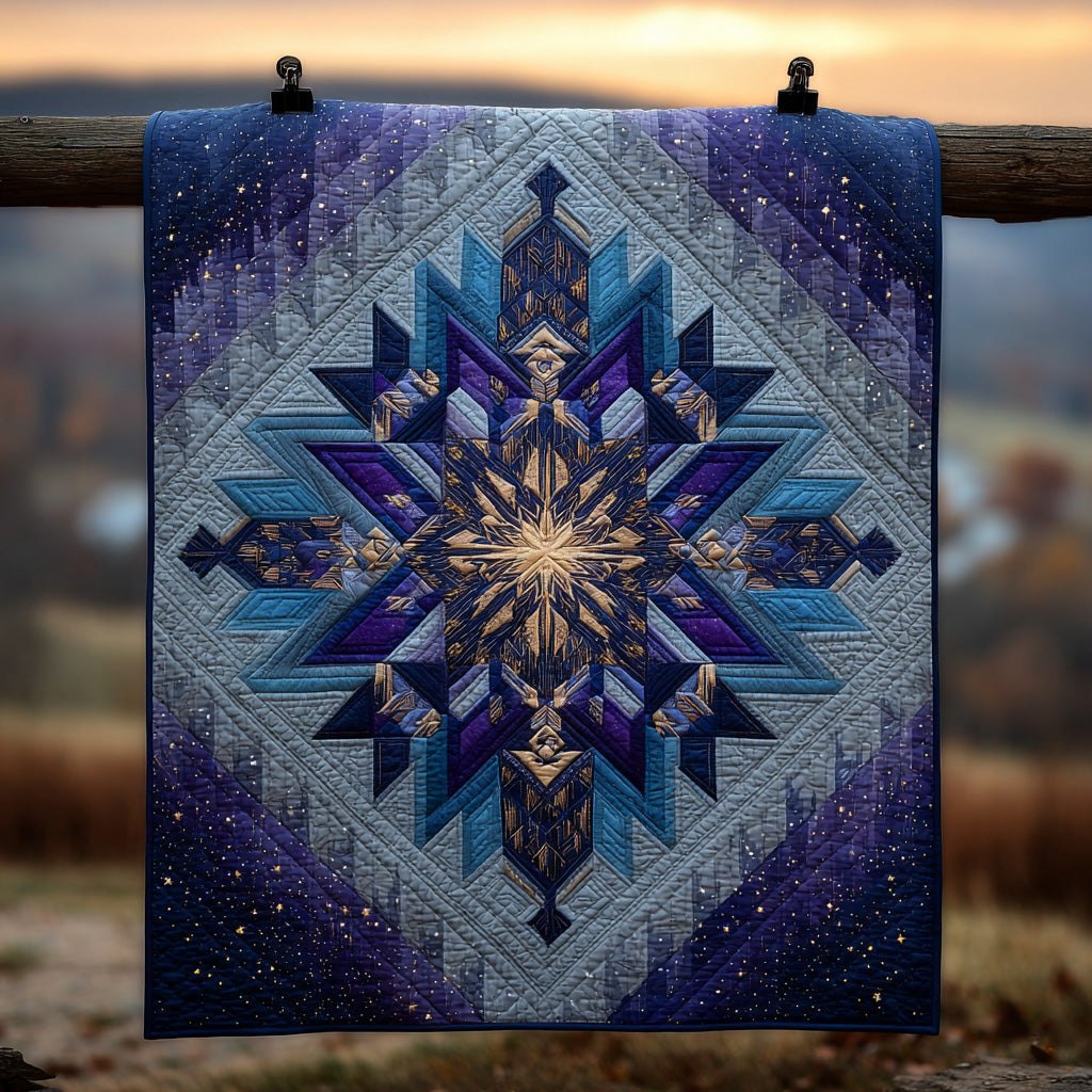 Northern Starburst Quilted Blanket printed blanket