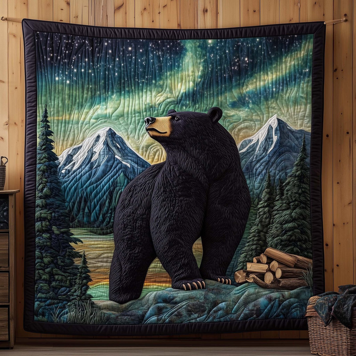 Northern Strength Quilted Blanket printed blanket