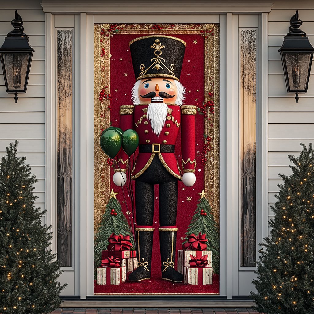 Nutcracker Dream Quilted Door Curtain printed door curtain