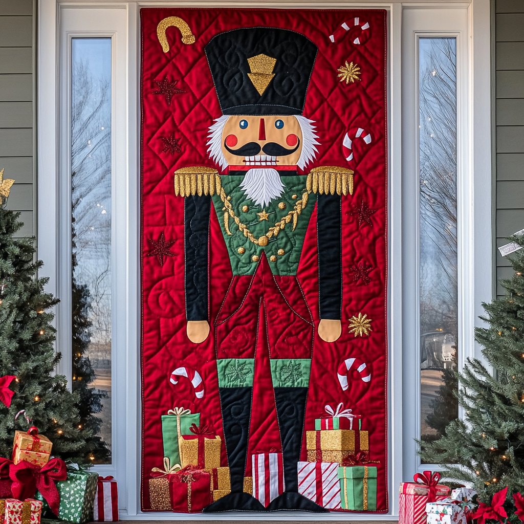 Nutcracker Echo Quilted Door Curtain printed door curtain