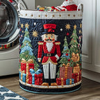 Nutcracker Guard Quilted Laundry Hamper printed laundry hamper
