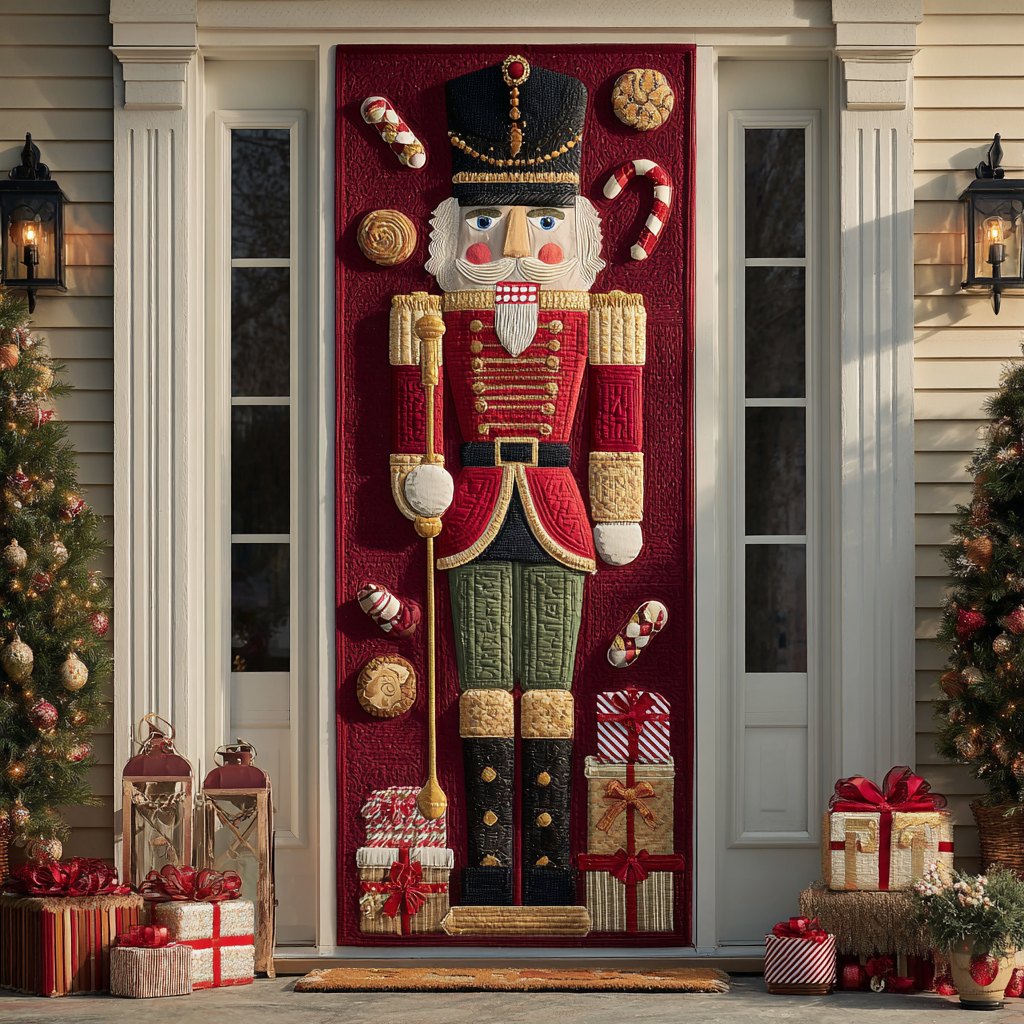 Nutcracker Memory Quilted Door Curtain printed door curtain