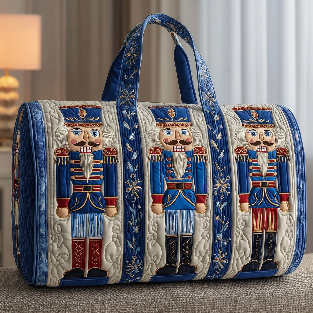 Nutcracker Soldiers Quilted Duffle Bag printed duffle bag