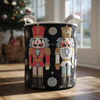 Nutcracker Spirit Quilted Laundry Hamper printed laundry hamper