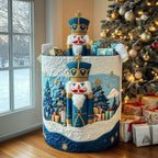 Nutcracker Spirit Quilted Laundry Hamper printed laundry hamper