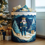 Nutcracker Spirit Quilted Laundry Hamper printed laundry hamper