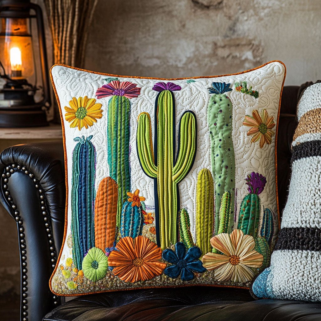 Oasis Glow Quilted Cushion Cover printed cushion cover