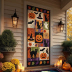 October Traditions Quilted Door Curtain printed door curtain