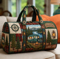 Outdoor Advanture Quilted Duffle Bag printed quilted duffle bag