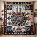 Patriot Day Quilted Blanket printed quilt blanket