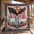 Patriot Day Quilted Blanket printed quilt blanket