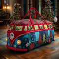 Peaceful Xmas Van Quilted Duffle Bag printed quilted duffle bag