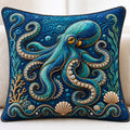 Pearl Tentacle Ocean Quilted Pillow Case printed quilted cushion cover