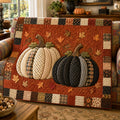 Pumpkin Glow Quilted Blanket printed quilt blanket