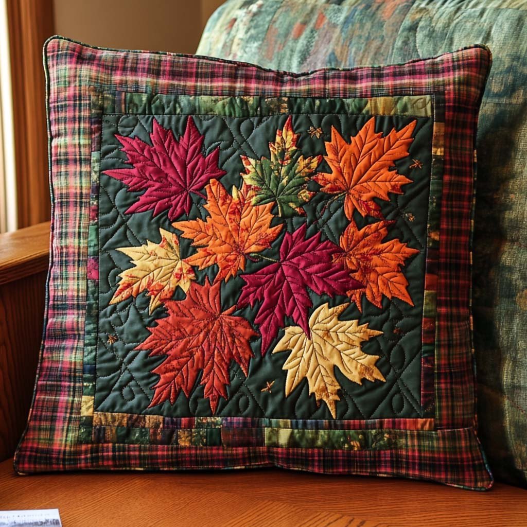 Pumpkin Patch Quilted Cushion Cover printed cushion cover